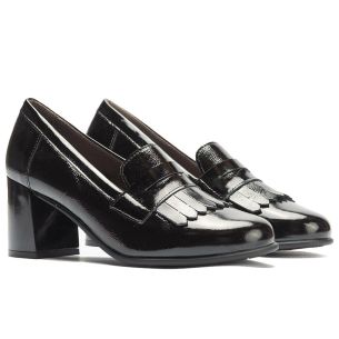 Pitillos - 11654 - NEGRO - 11654 - NEGRO - Mocasín antifaz flecos charol Negro - 1 2