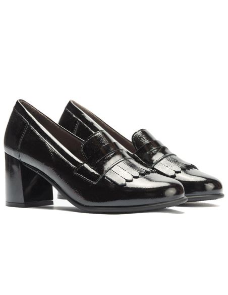 Pitillos - 11654 - NEGRO - 11654 - NEGRO - Mocasín antifaz flecos charol Negro - 2