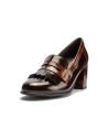 Pitillos - 11654 - MARRON/CUERO - 11654 - MARRON/CUERO - Mocasín antifaz flecos combinado charol bicolor Marrón-Cuero - 5