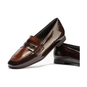 Pitillos - 11663 - MARRON/CUERO - 11663 - MARRON/CUERO - Mocasín antifaz combinado en charol bicolor Marrón-Cuero - 1 2