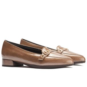Pitillos - 11670 - TOPO - 11670 - TOPO - Mocasin en Charol con Hebilla Topo - 1 2
