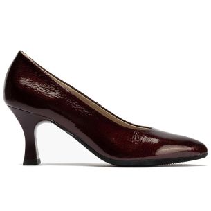Pitillos - 124 - BURDEOS - 124 - BURDEOS - Zapato de Salón Mujer Stiletto Burdeos de Tacón Alto en Piel Charol - 1