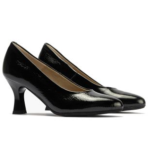 Pitillos - 124 - NEGRO - 124 - NEGRO - Zapato de Salón Mujer Stiletto Negro de Tacón Alto en Piel Charol - 1 2