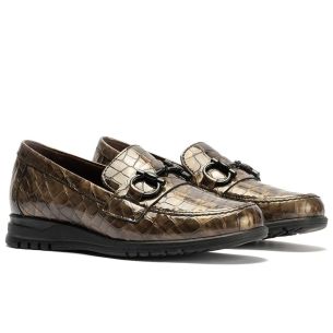 Pitillos - 20201 - HUMO - 20201 - HUMO - Mocasín en Coco con adorno de mujer color humo - 1 2