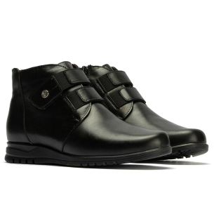Pitillos - 20203 - NEGRO - 20203 - NEGRO - Botín Bajo con elásticos y velcro de mujer color negro - 1 2