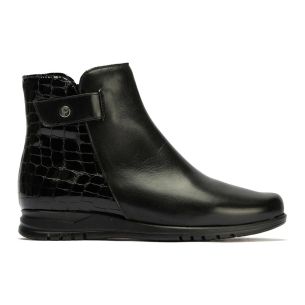 Pitillos - 20204 - NEGRO - 20204 - NEGRO - Botín Combinado en napa con coco charol de mujer color negro - 1