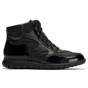 Pitillos - 20216 - NEGRO - 20216 - NEGRO - Botín con cremallera en nylon de mujer color negro - 1