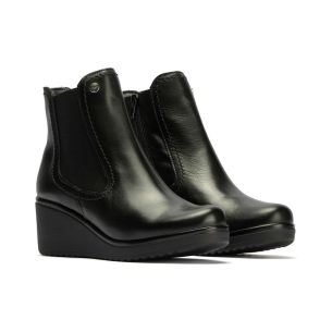 Pitillos - 20239 - NEGRO - 20239 - NEGRO - Botín Chelsey en Napa con elásticos de mujer color negro - 1 2
