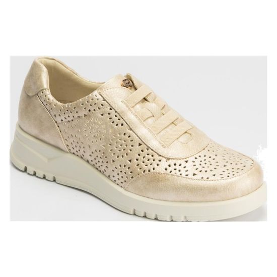 Pitillos - 20301 - ORO - 20301 - ORO - Zapato deportivo de mujer con cordones elásticos Oro - 1