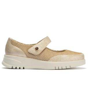 Pitillos - 20302 - ORO - 20302 - ORO - Zapato mercedes con velcro Oro - 1