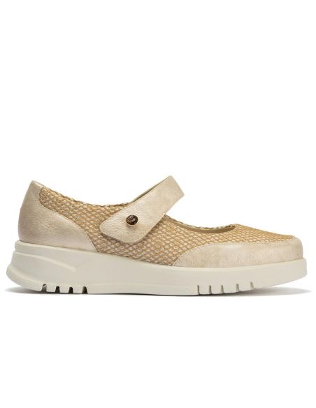 Pitillos - 20302 - ORO - 20302 - ORO - Zapato mercedes con velcro Oro - 1