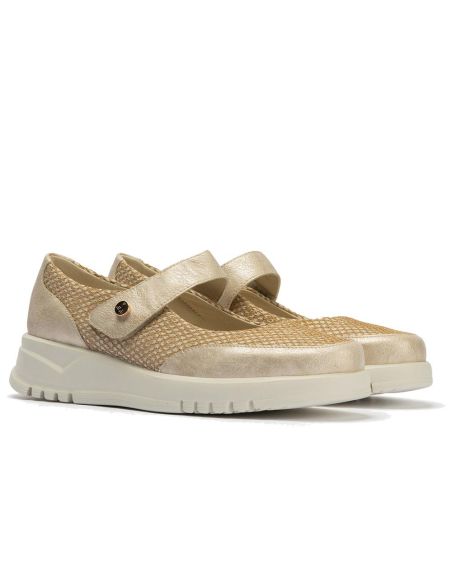 Pitillos - 20302 - ORO - 20302 - ORO - Zapato mercedes con velcro Oro - 4
