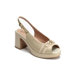 Pitillos - 20322 - CREMA - 20322 - CREMA - Zapato de salón con tacón plataforma y adorno Crema - 1