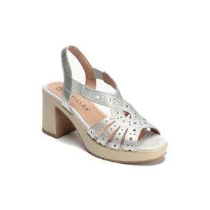 Pitillos - 20323 - PLATA - 20323 - PLATA - Zapato de salón con tacón plataforma y detalles metalizados Plata - 1
