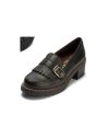 Pitillos - 20522 - NEGRO - 20522 - NEGRO - Mocasín en napa con grano con flecos y hebilla Negro - 4