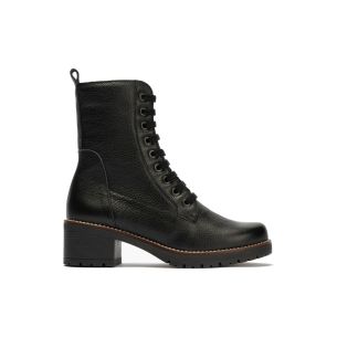 Pitillos - 20524 - NEGRO - 20524 - NEGRO - Botín militar en napa con grano con cremallera Negro - 1