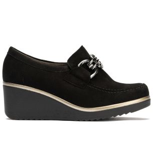 Pitillos - 20530 - NEGRO - 20530 - NEGRO - Abotinado en Ante con Adorno Negro - 1