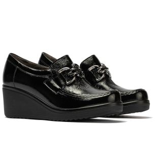 Pitillos - 20531 - NEGRO - 20531 - NEGRO - Abotinado en Charol con Adorno Negro - 1 2