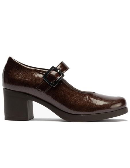 Pitillos - 30100 - MARRON - 30100 - MARRON - Mercedes en Charol con correa de mujer color marron - 1