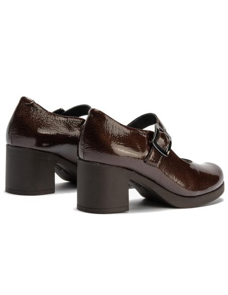 Pitillos - 30100 - MARRON - 30100 - MARRON - Mercedes en Charol con correa de mujer color marron - 4