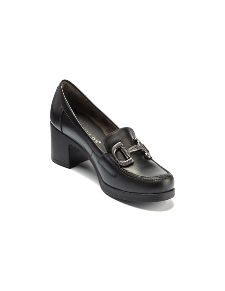 Pitillos - 30503 - NEGRO - 30503 - NEGRO - Mocasin en Napa con Adorno Negro - 5