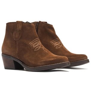 Pitillos - 30513 - MARRON - 30513 - MARRON - Botin en Serraje Marrón - 1 2