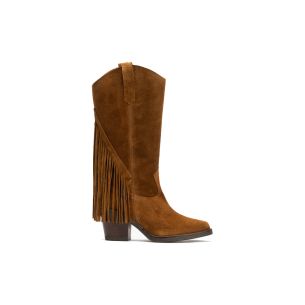 Pitillos - 30520 - BRANDY - 30520 - BRANDY - Bota Alta con Flecos en Serraje Brandy - 1