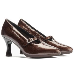 Pitillos - 30533 - MARRON - 30533 - MARRON - Gilda Baja en Charol Marrón - 1 2