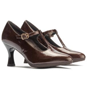 Pitillos - 30534 - MARRON - 30534 - MARRON - Gilda en Charol Marrón - 1 2