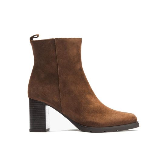 Pitillos - 30541 - MARRON - 30541 - MARRON - Botin en Serraje con Cremallera Marrón - 1