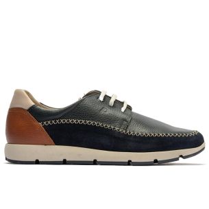 Pitillos - 40121 - MARINO - 40121 - MARINO - Blucher bordón hombre en piel con cordones MARINO - 1