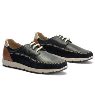 Pitillos - 40121 - MARINO - 40121 - MARINO - Blucher bordón hombre en piel con cordones MARINO - 1 2