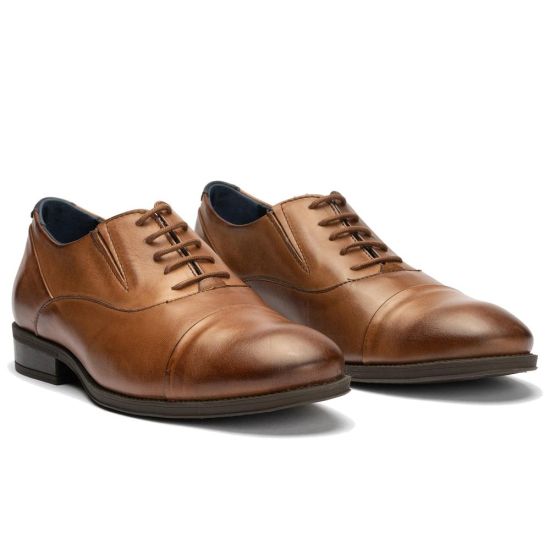 Pitillos - 40220 - LIBANO - 40220 - LIBANO - Blucher vestir hombre piel con cordones color libano - 3