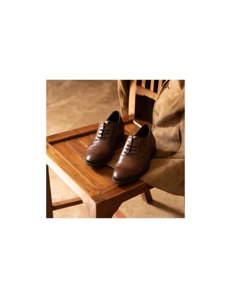 Pitillos - 40220 - LIBANO - 40220 - LIBANO - Blucher vestir hombre piel con cordones color libano - 6