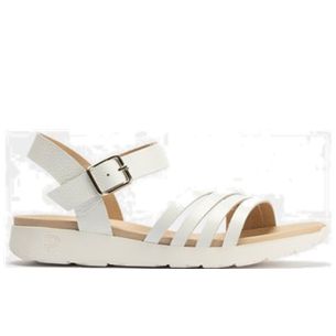 Pitillos - 10552 - BLANCO - 10552 - BLANCO - Sandalia pala 4 tiras mujer con hebilla en piel charol BLANCO - 1