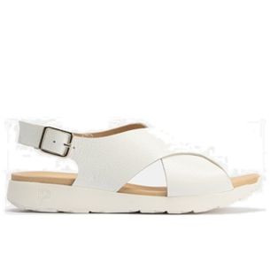 Pitillos - 10553 - BLANCO - 10553 - BLANCO - Sandalia cruzada mujer con hebilla en piel charol BLANCO - 1