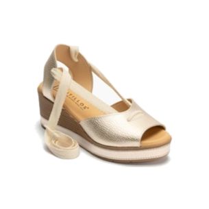 Pitillos - 11282 - ORO - 11282 - ORO - Sandalia con cuña alta
