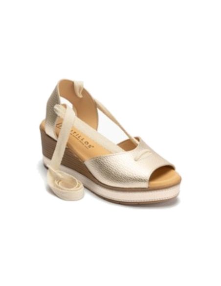 Pitillos - 11282 - ORO - 11282 - ORO - Sandalia con cuña alta