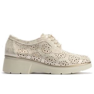 Pitillos - 10390 - ORO - 10390 - ORO - Blucher platafroma con picados mujer en piel fantasía ORO - 1