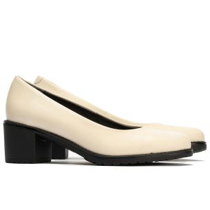 Pitillos - 104 - CREMA - 104 - CREMA - Zapato de Salón Clásico Tacón Medio Beige - 1 2