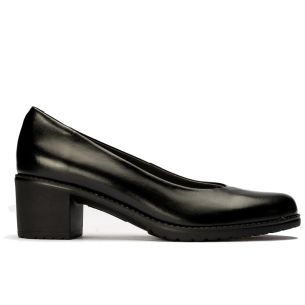 Pitillos - 104 - NEGRO - 104 - NEGRO - Zapato de Salón Clásico Tacón Medio Negro - 1
