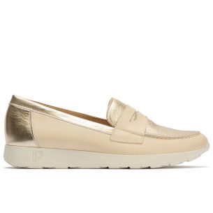 Pitillos - 10421 - CREMA - 10421 - CREMA - Mocasin antifaz mujer en piel combinada CREMA - 1
