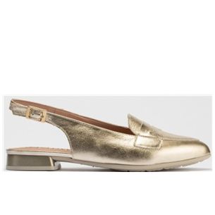 Pitillos - 10500 - PLATA - 10500 - PLATA - Mocasin talon abierto mujer con hebilla en piel laminado PLATA - 1